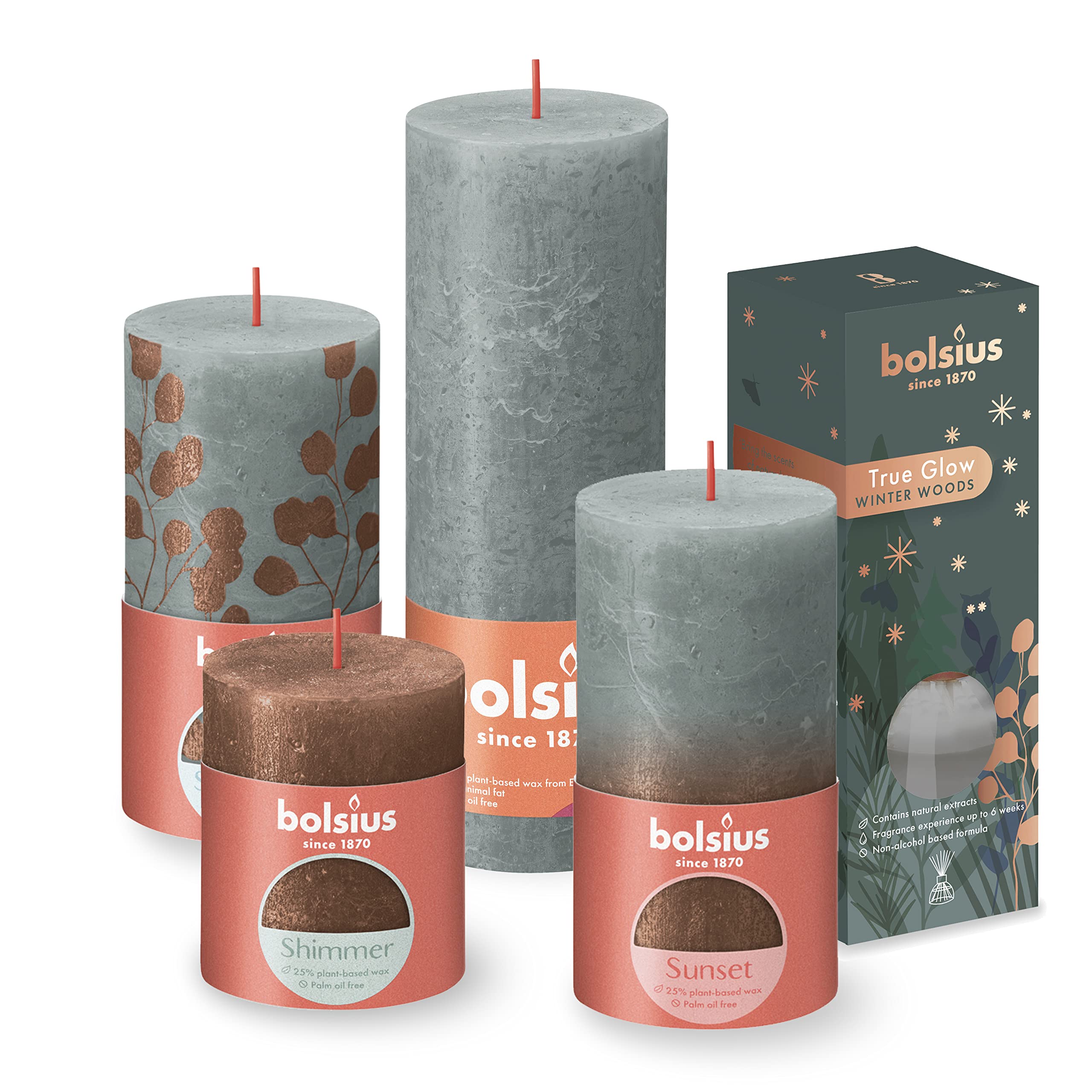 bolsius-true-glow-geschenkset-winter-woods-4-kerzen image 2