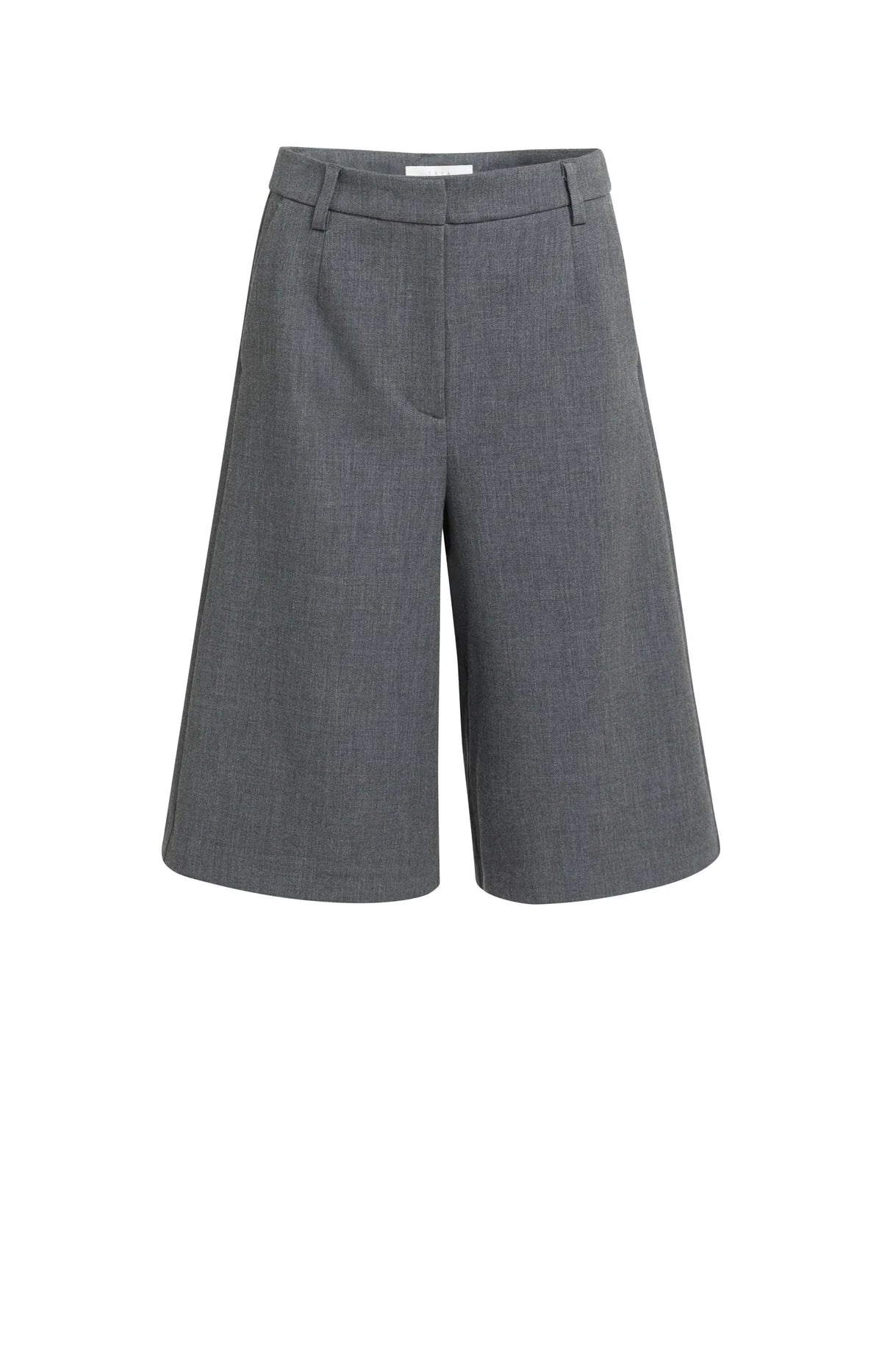 yaya-bermuda-shorts-weites-bein-stoffhose-grau-melange-gr-34-40 image 6