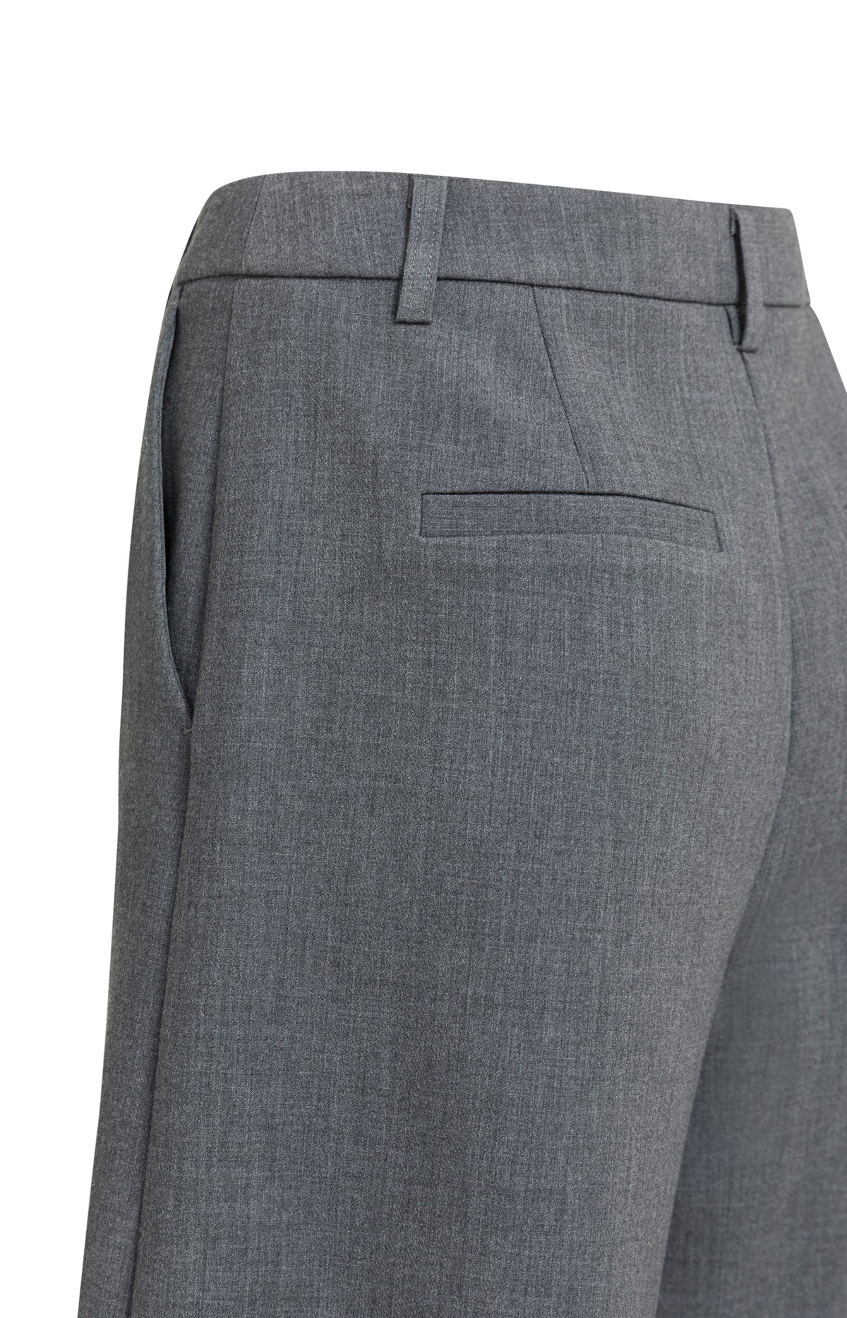 yaya-bermuda-shorts-weites-bein-stoffhose-grau-melange-gr-34-40 image 7