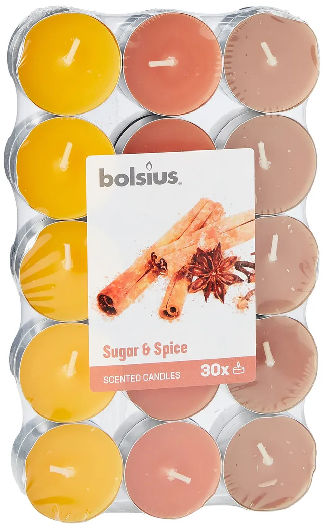 bolsius-true-scents-duftteelichter-zucker-gew-rz-30-stk image 1