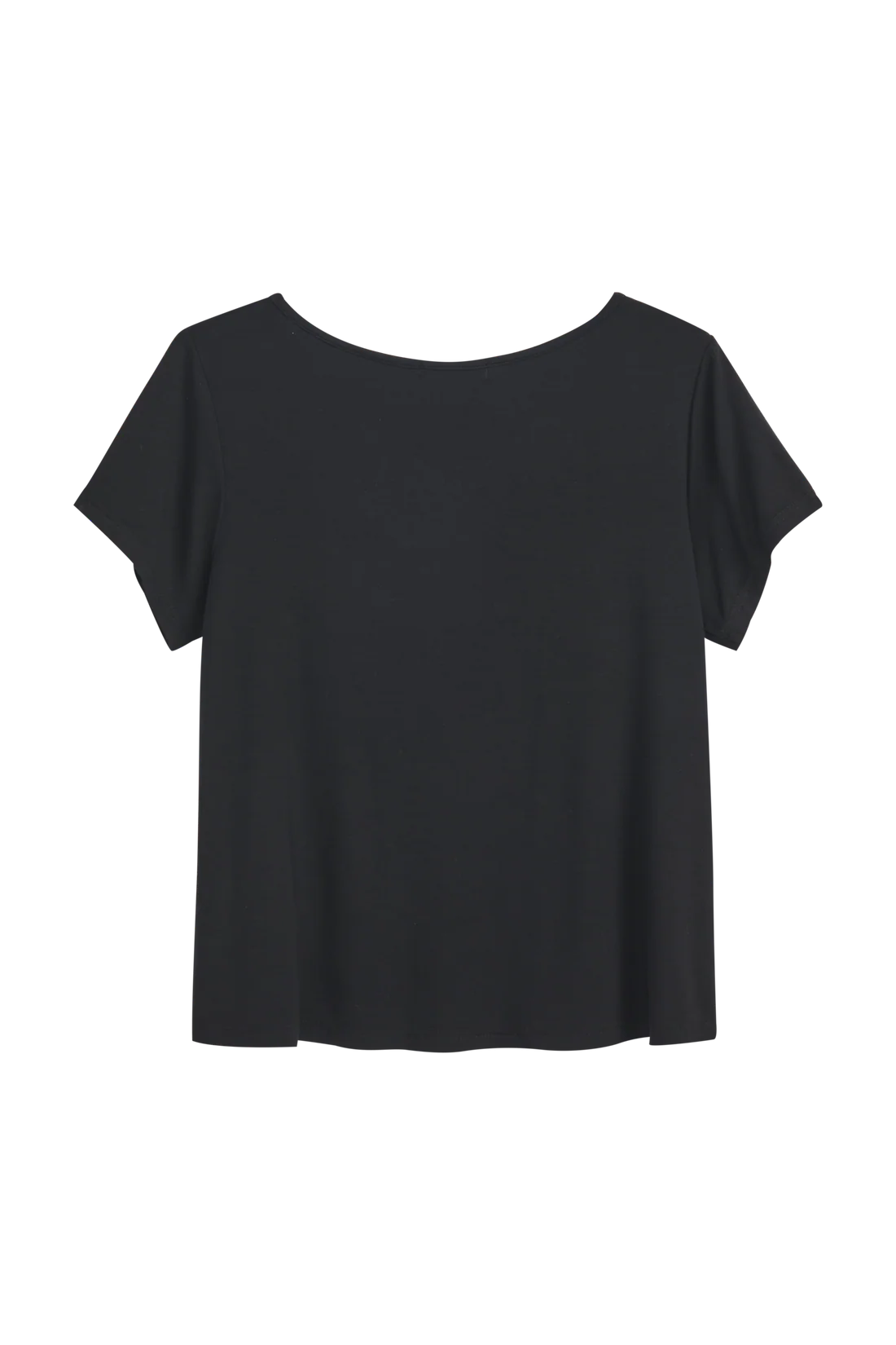 bypias-daily-bambus-t-shirt-damen-schwarz-s-m-v-ausschnitt image 3