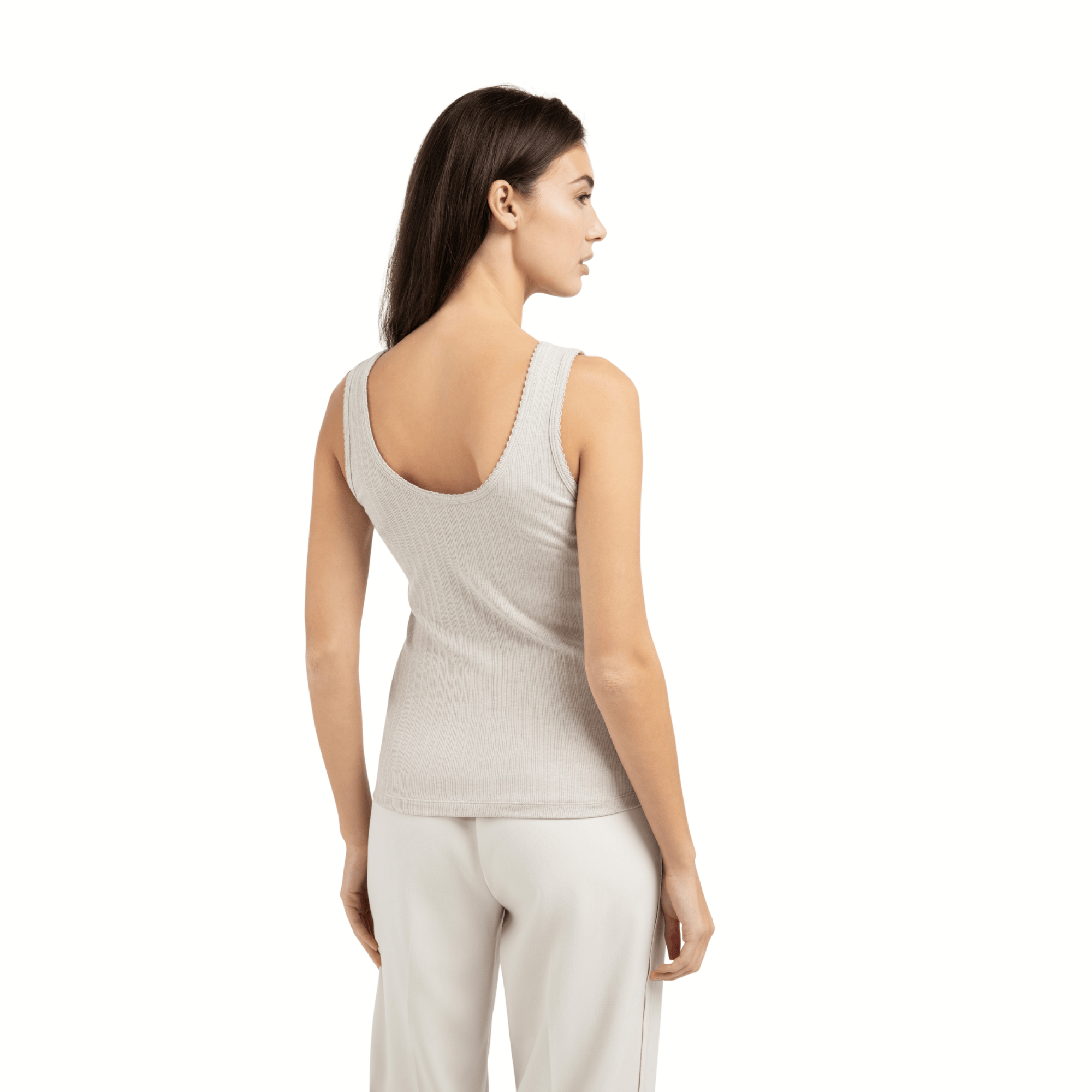 yaya-geripptes-top-beige-rmellos-mit-wellensaum image 2