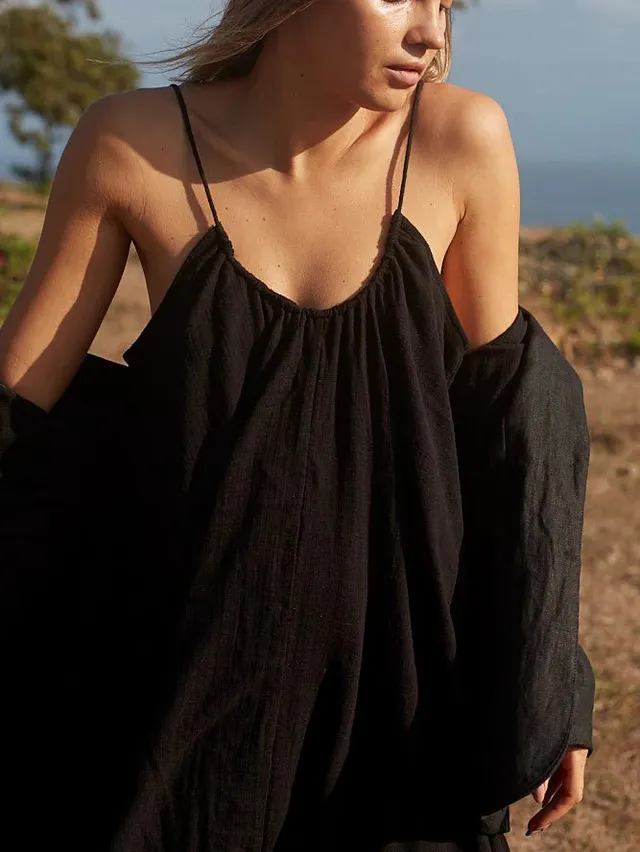 ein-st-ck-vom-gl-ck-amphitrite-maxikleid-baumwolle-schwarz image 1