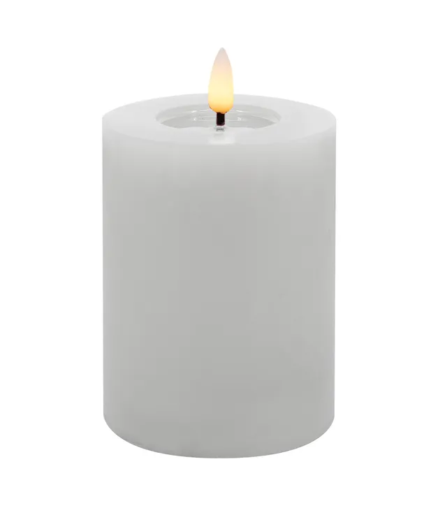candela-led-stumpenkerze-echtwachs-wei-7-5x10-cm image 1