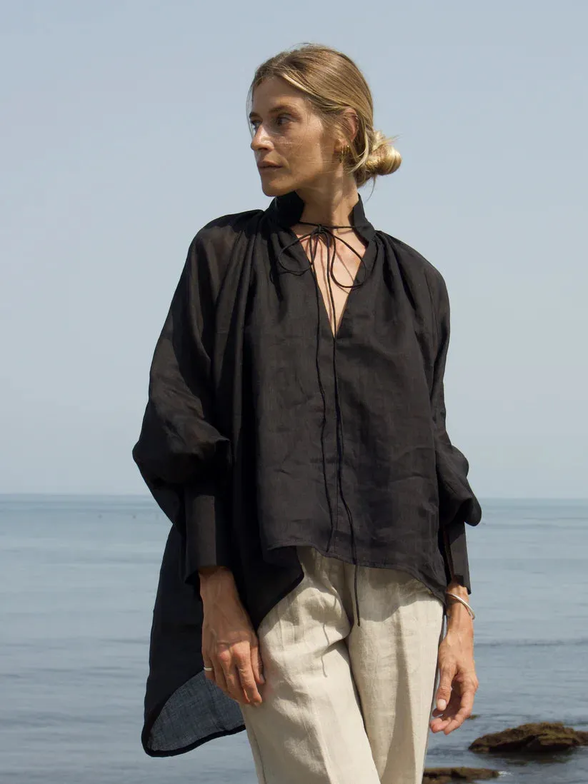 luciee-tunika-ella-ramie-blouson-rmel-schwarz-xs-s-m-l image 1