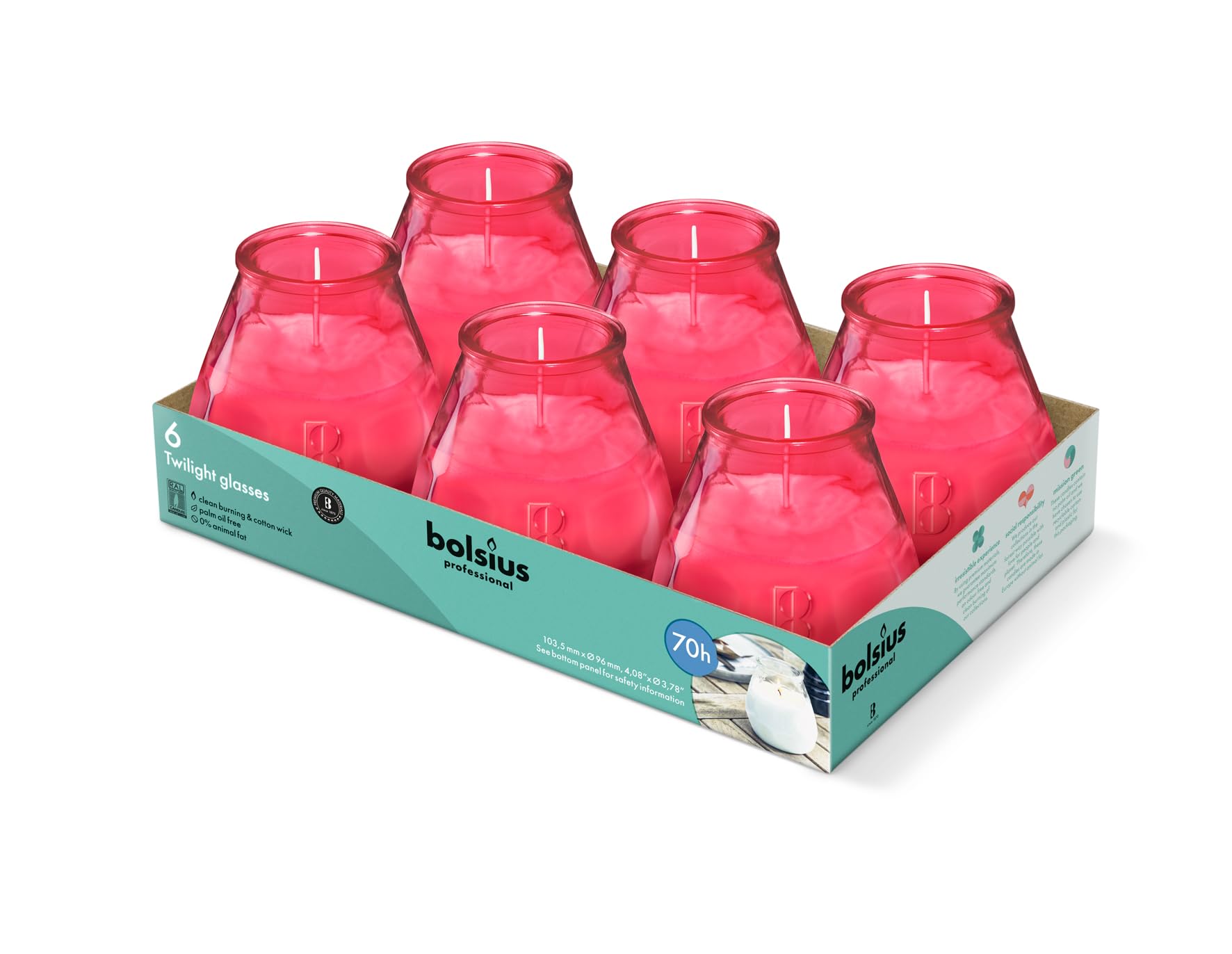 bolsius-true-citronella-outdoorkerze-glas-transparent-6-st-ck-70h image 6