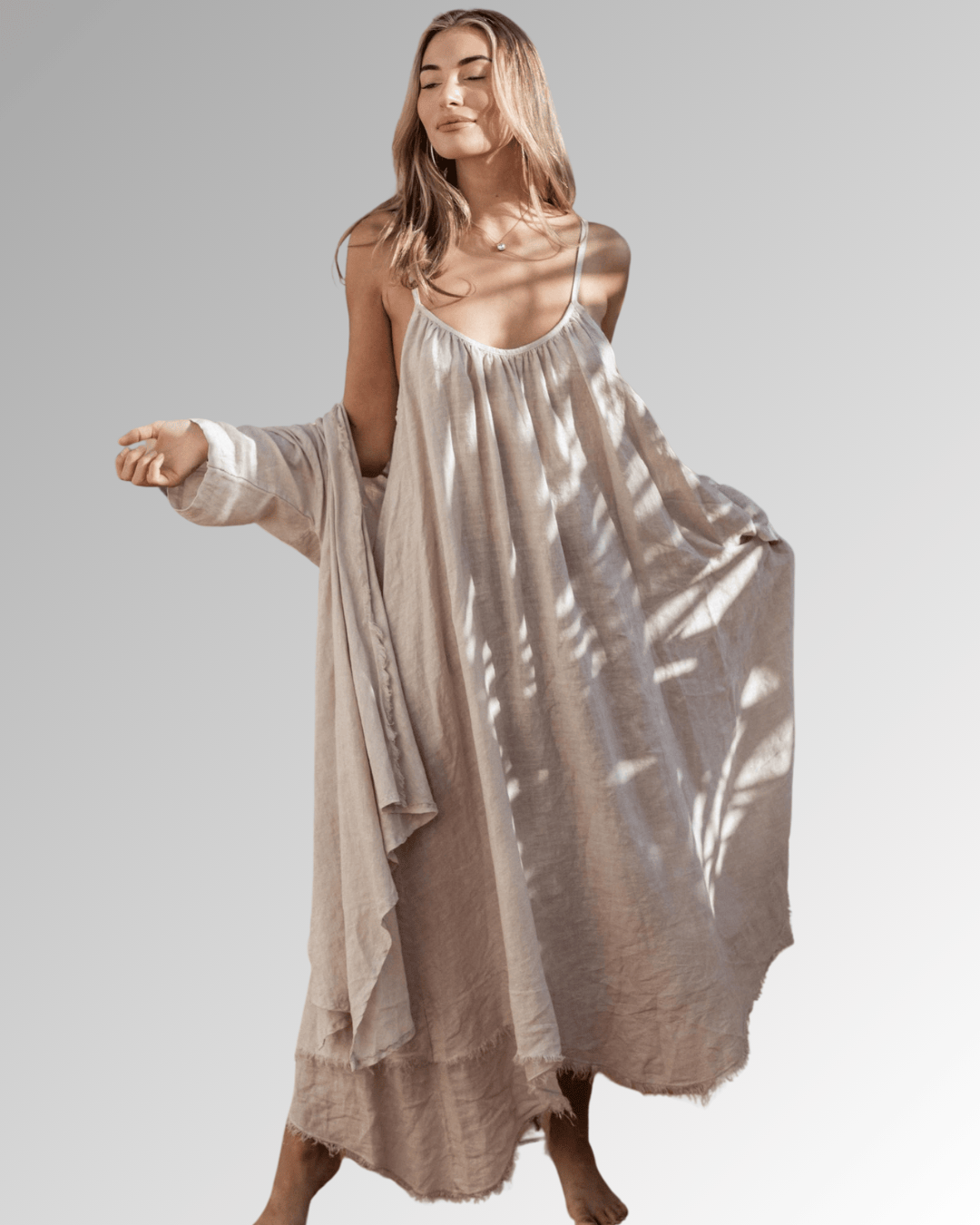 bypias-palmanova-leinenkleid-spaghettitr-ger-beige image 1