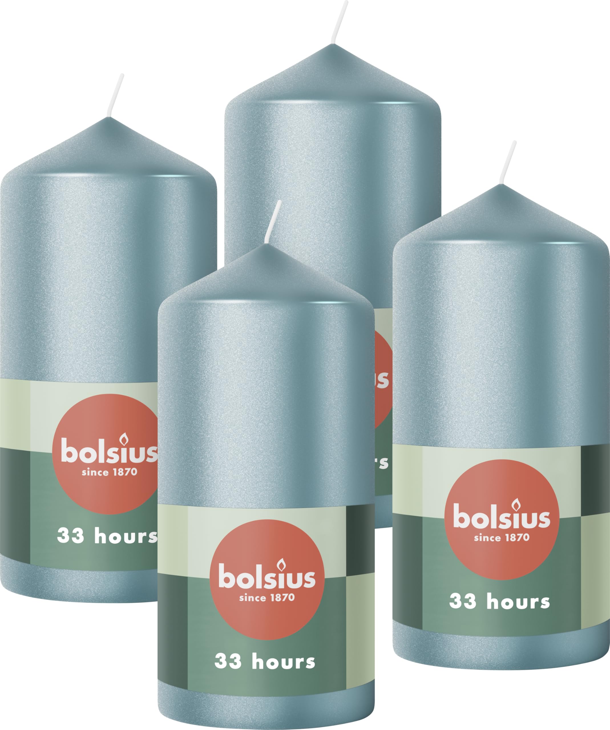 bolsius-essentials-stumpenkerzen-metallic-blau-12x6-cm-4-st-ck image 1