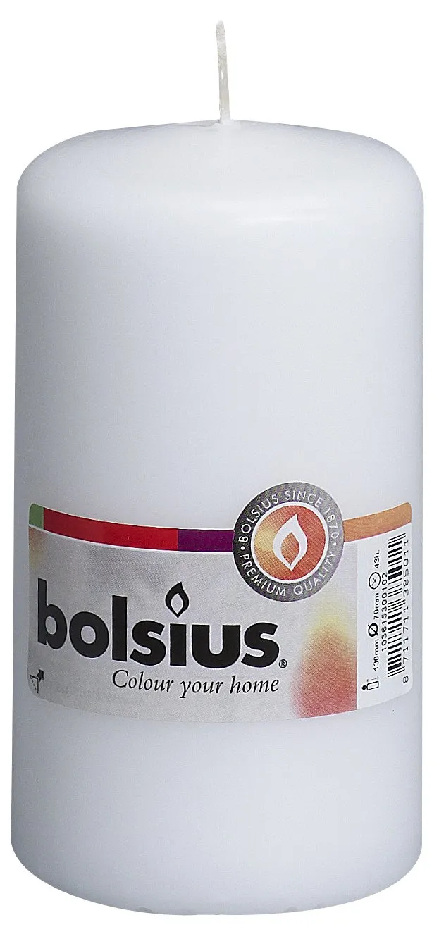 bolsius-essentials-stumpenkerzen-wei-13x7-cm-8-st-ck-43h image 1