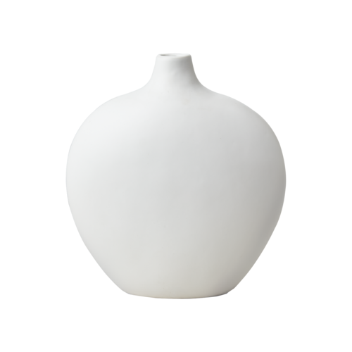 affari-of-sweden-flaschenvase-steingut-wei-bauchig-m image 1