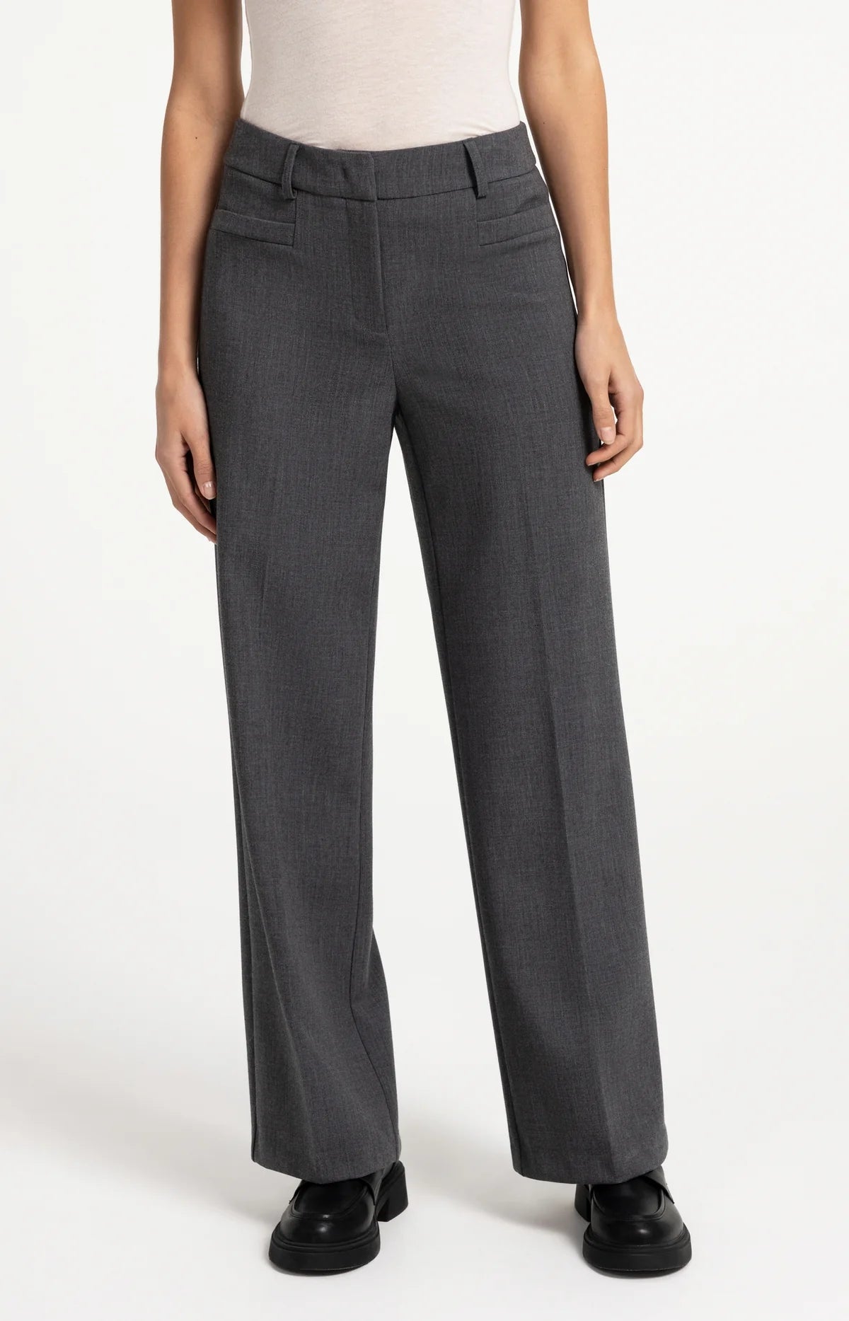 ein-st-ck-vom-gl-ck-yaya-stoffhose-grau-melange-gr-38 image 1