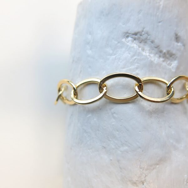 naxos-armband-gliederkette-oval-18-kt-vergoldet image 1