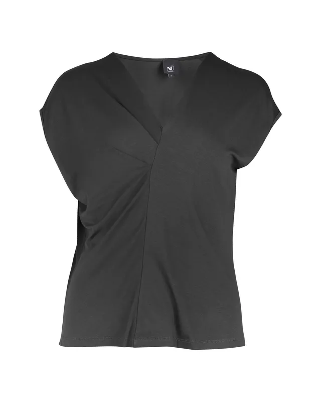 n-denmark-yasmi-t-shirt-v-ausschnitt-schwarz-viskose-xs-l image 1