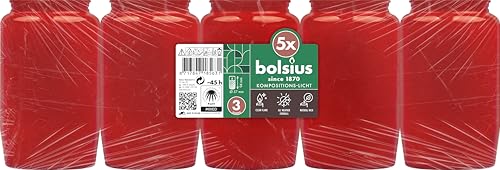 bolsius-grablichte-rot-45-stunden-5er-pack-komposition image 4