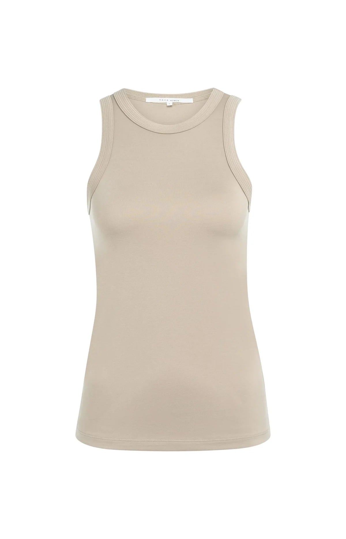 yaya-tanktop-schlamm-m-modal-ziernaht-rundhals image 4