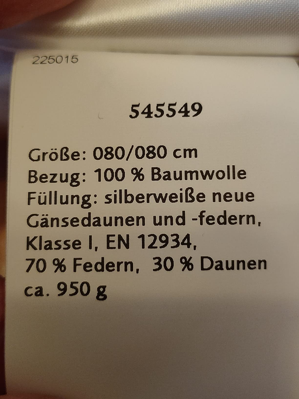 Leichtes Kissen