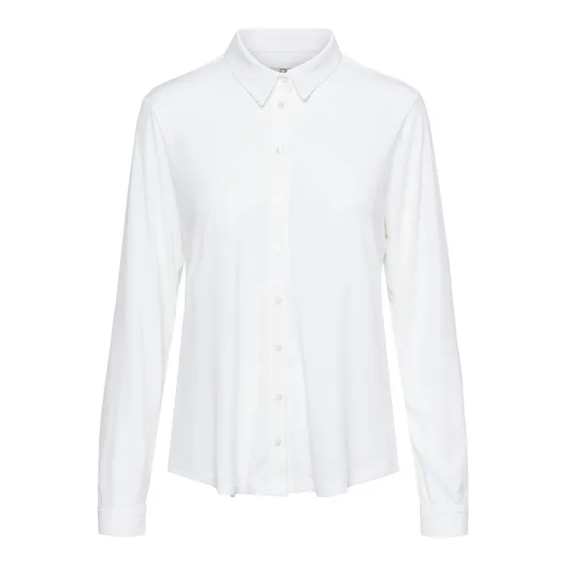 co-woman-olive-bluse-off-white-hemdbluse image 1