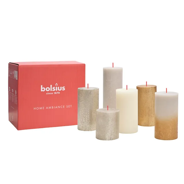 bolsius-rustik-stumpenkerzen-new-sparkle-6er-set image 1