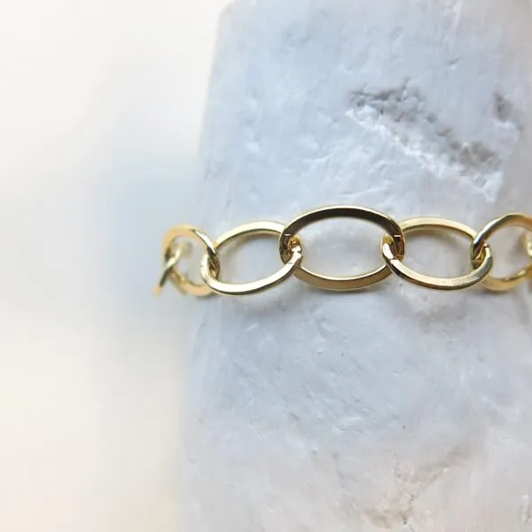 naxos-armband-gliederkette-oval-18-kt-vergoldet image 1