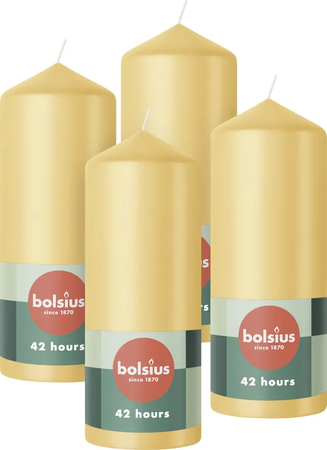 bolsius-essentials-stumpenkerzen-15x6-cm-beige-4er-vegan image 1