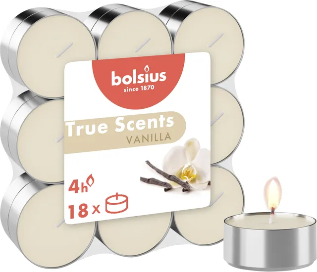 bolsius-true-scents-teelichter-vanille-18er-duft image 1
