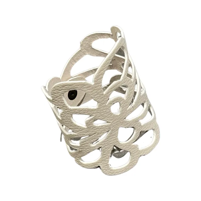 lace-ring-serviettenring-waschbares-papier-latte-grau image 1