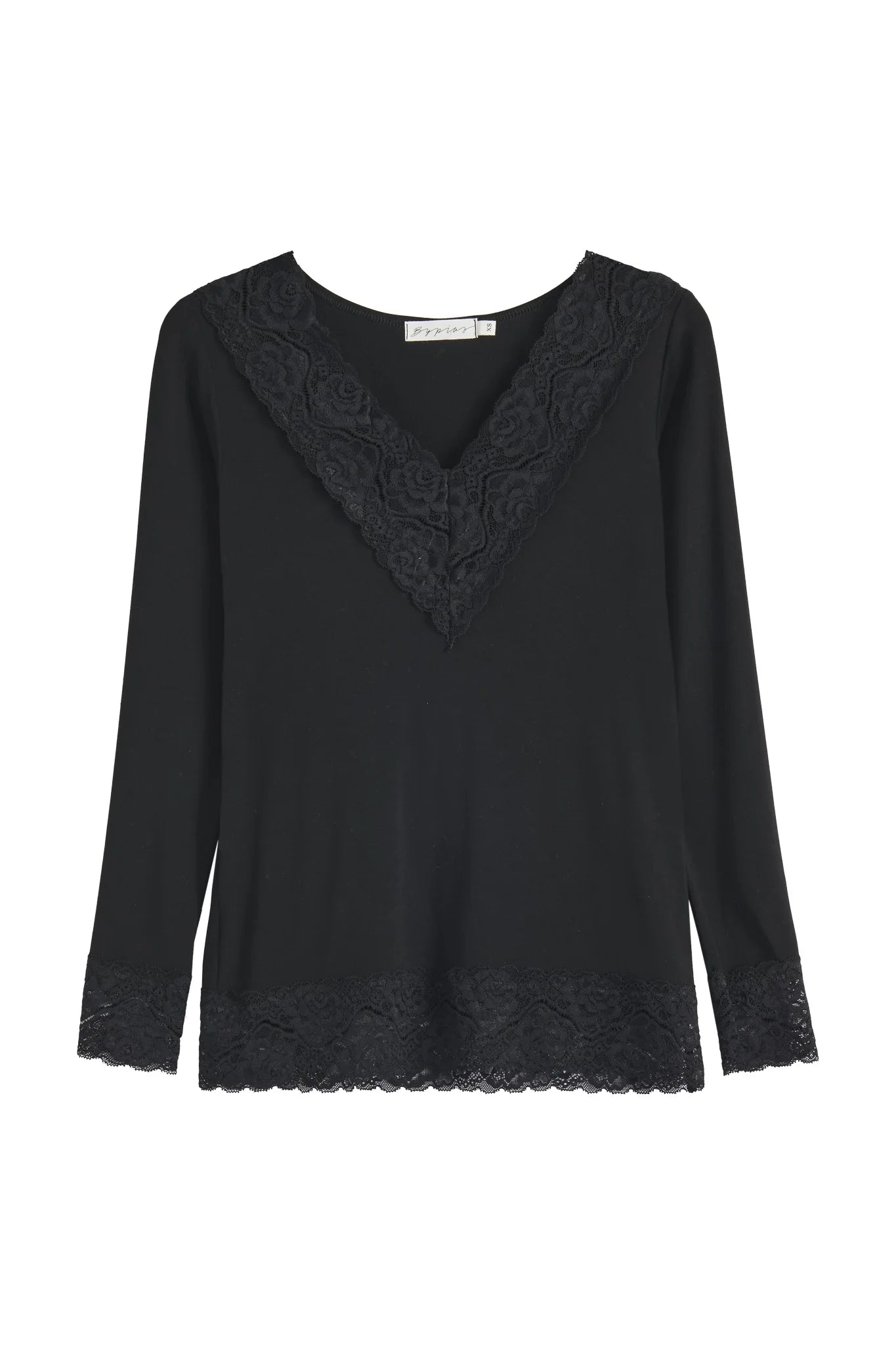 bypias-divine-bambus-langarmshirt-damen-schwarz-m-spitze image 3