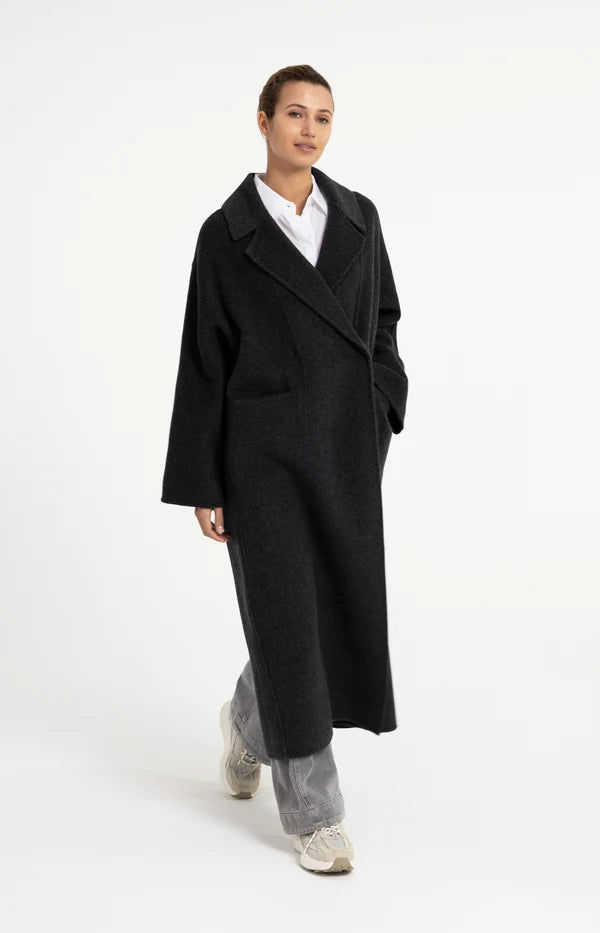 yaya-oversize-wollmantel-damen-dunkelgrau-melange-maxi image 3