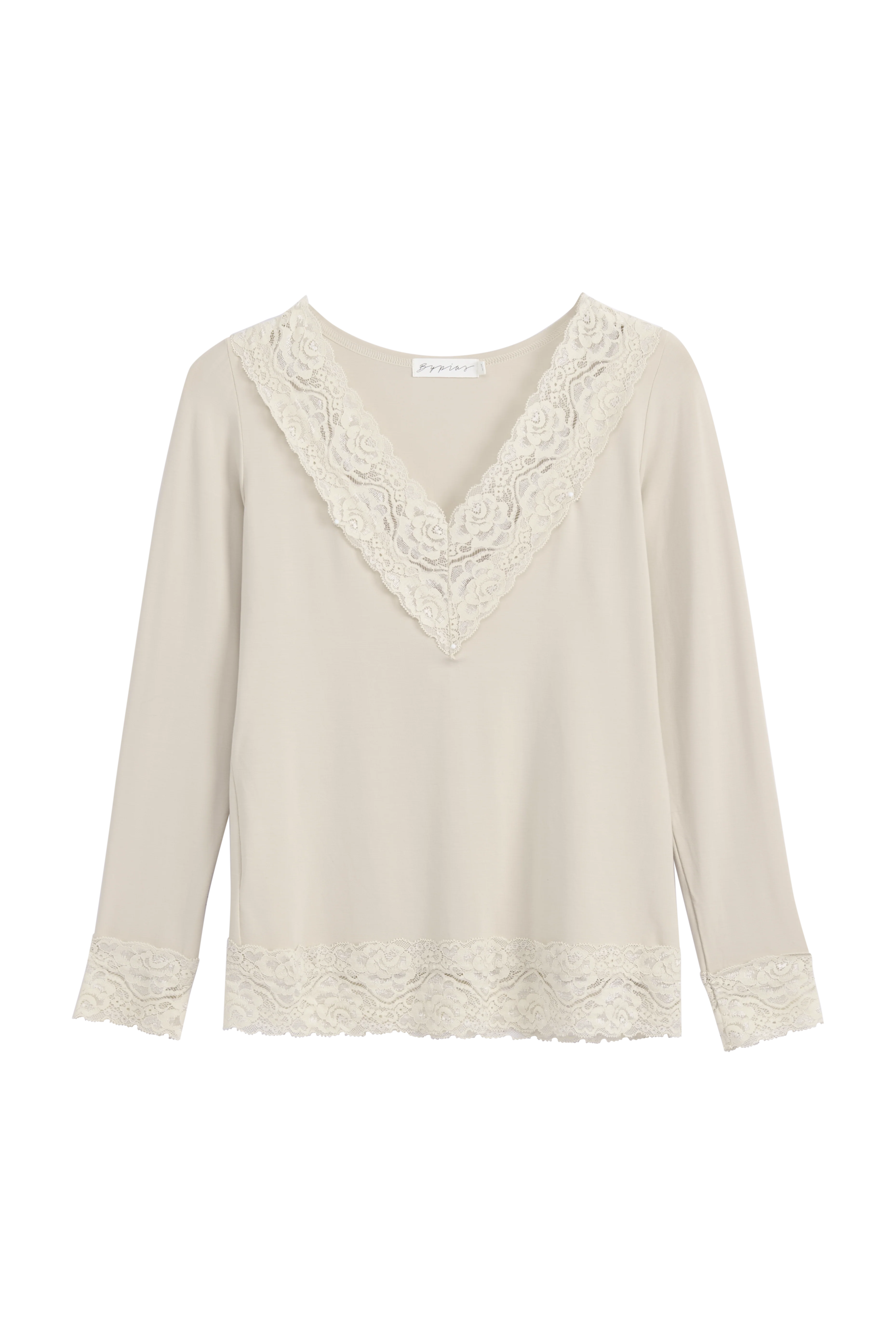 bypias-divine-bambus-langarmshirt-beige-spitze-damen image 5