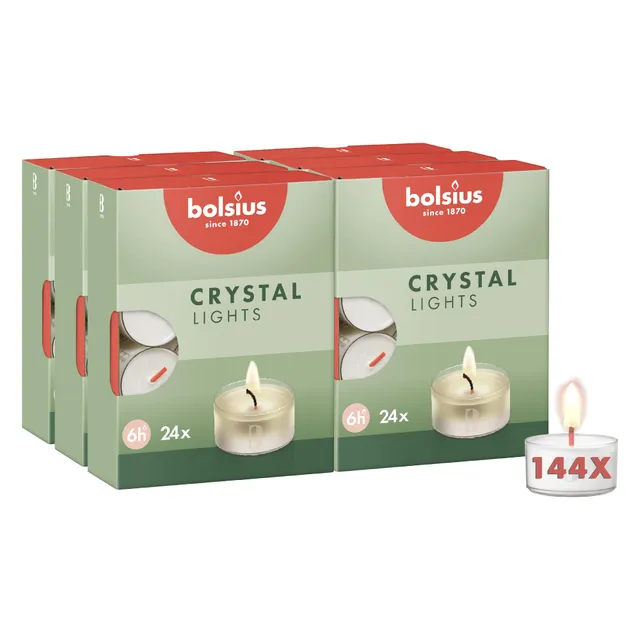 bolsius-clear-cup-teelichter-wei-transparent-24er-6h image 1