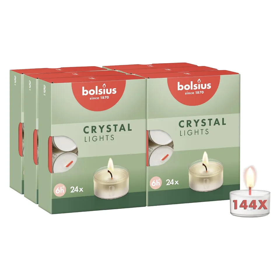 bolsius-clear-cup-teelichter-wei-transparent-24er-6h image 1