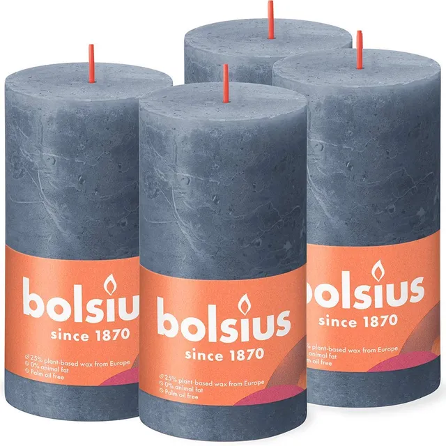 bolsius-rustik-stumpenkerzen-dunkelblau-4-st-ck-60-stunden image 1