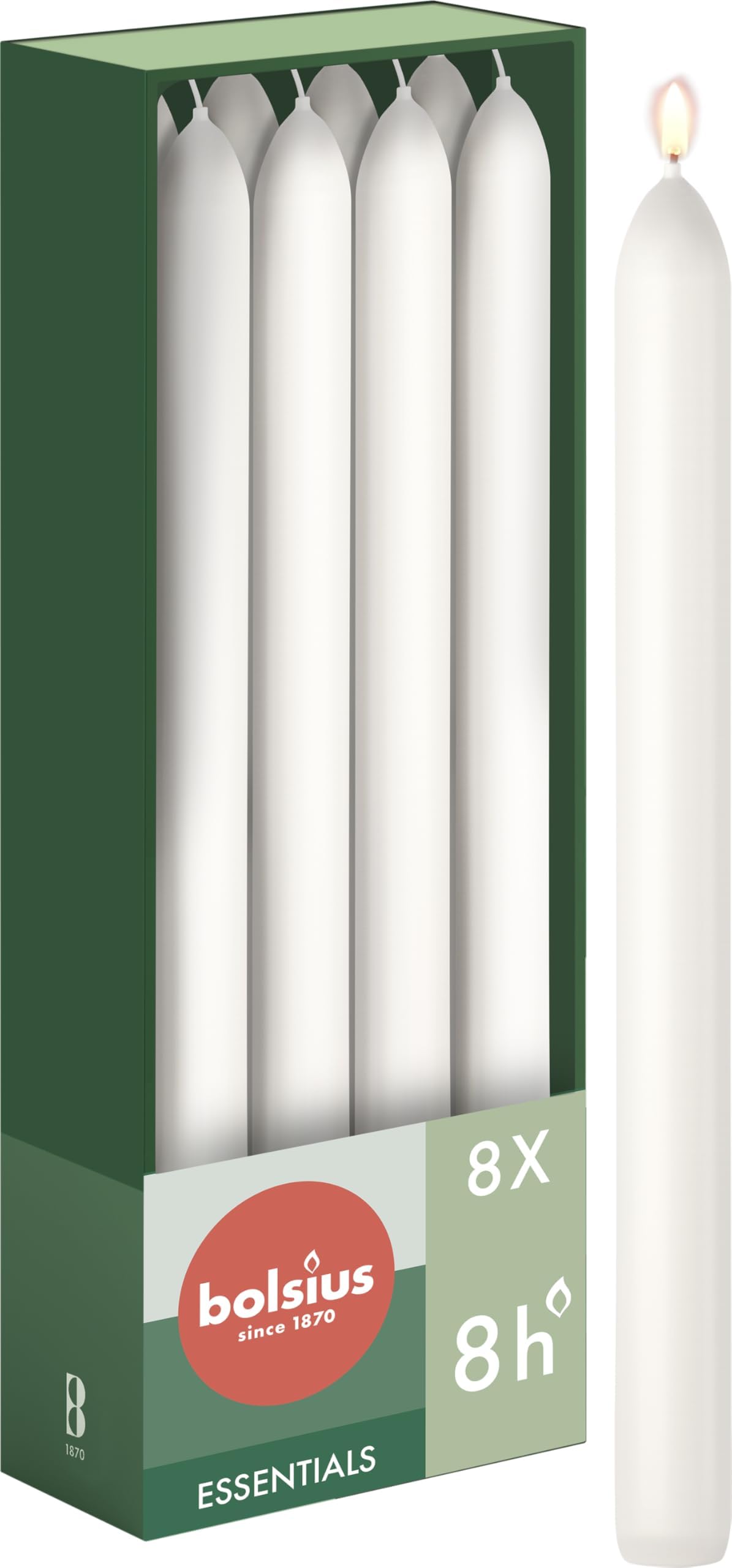 bolsius-essentials-stabkerzen-wei-23cm-8-st-ck-8h-unparf-miert image 1
