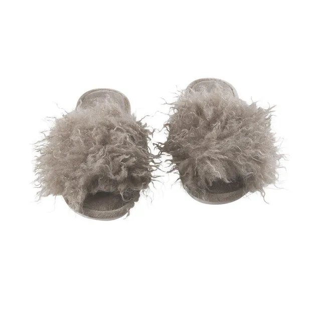 curly-pantoffeln-lammfelloptik-sand-hausschuhe image 1