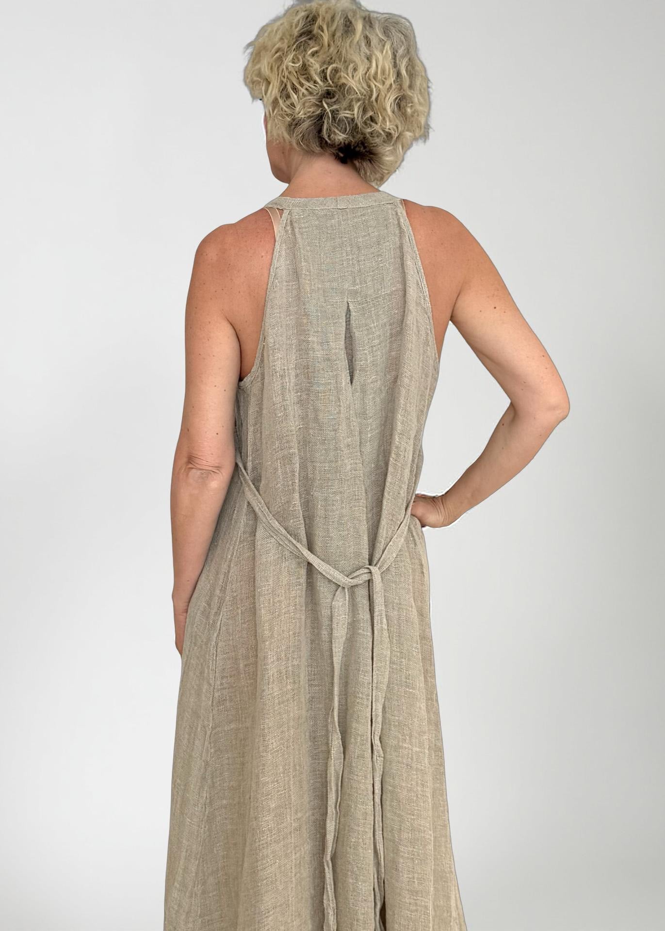join-clothes-chania-maxi-leinenkleid-naturleinen-einheitsgr-e image 3