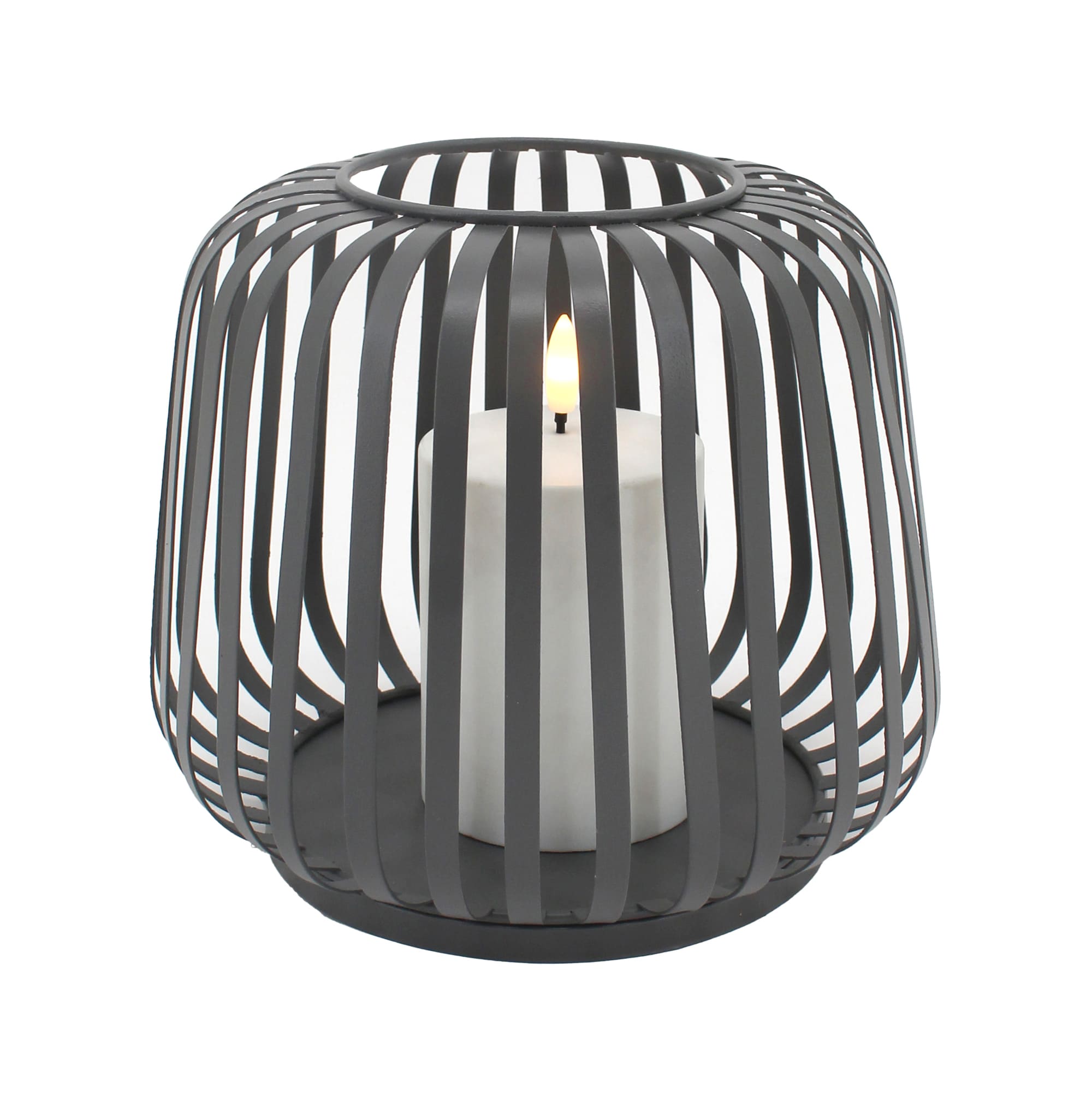 cottage-solar-laterne-anthrazit-metall-led-warmwei-21-cm image 1