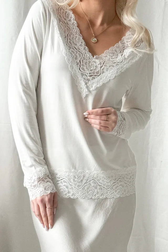 bypias-langarmshirt-divine-bambus-wei-mit-spitze-gr-s image 1