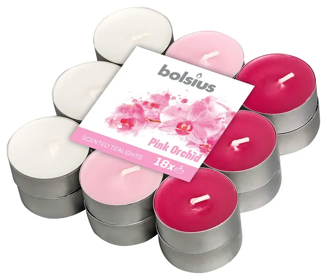 bolsius-true-scents-teelichter-rosa-orchidee-18-st-ck image 1