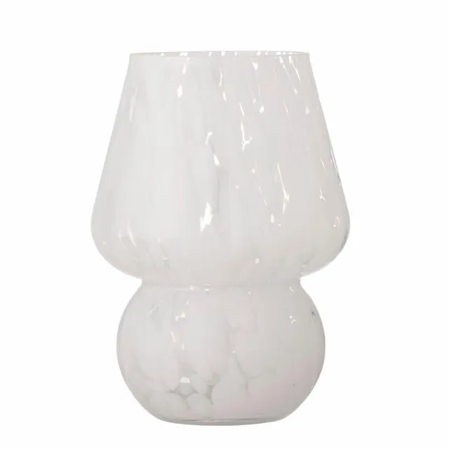 bloomingville-halim-vase-glas-wei-blumenvase-deko image 1