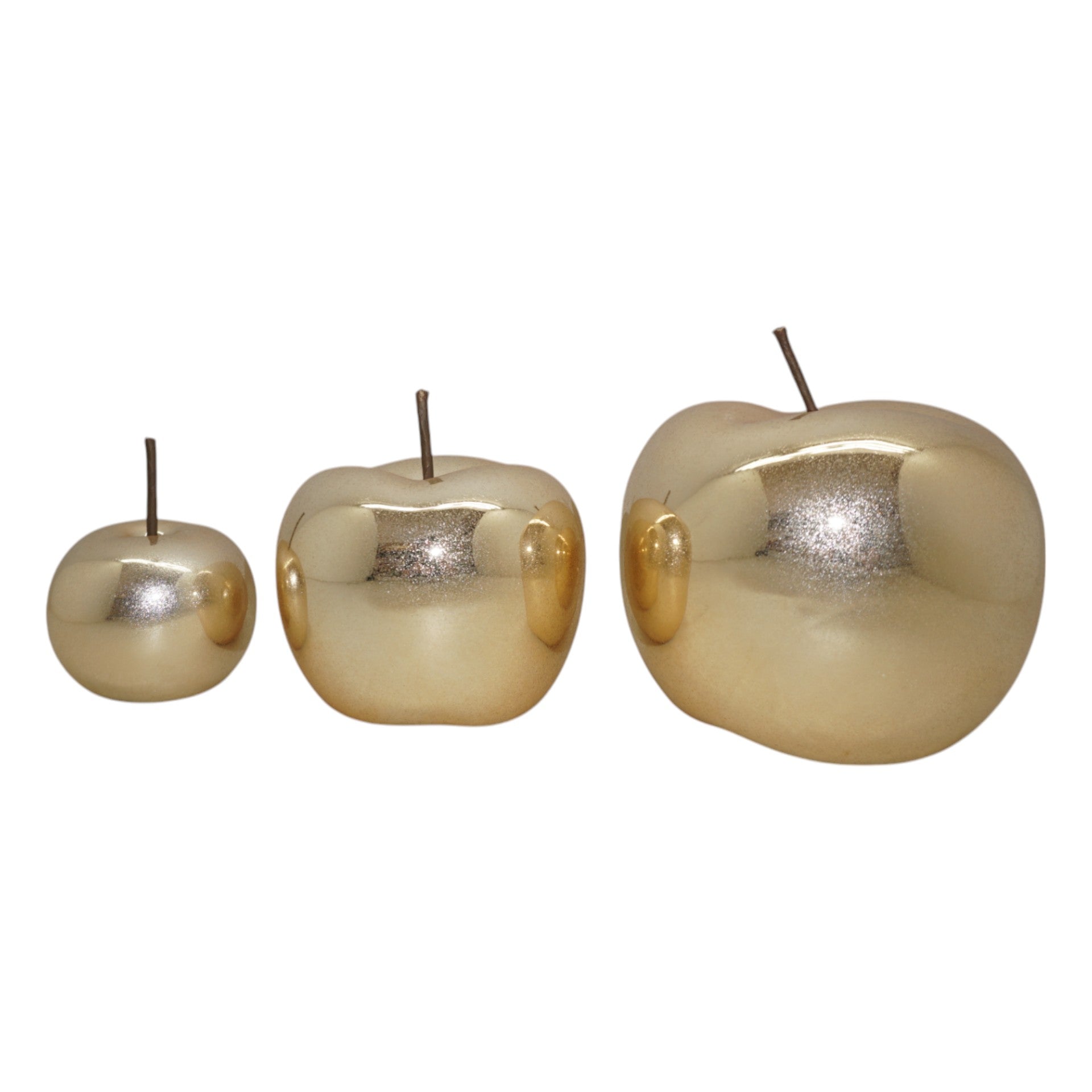 deko-apfel-gold-polyresin-mittel-12x9-5-cm image 1