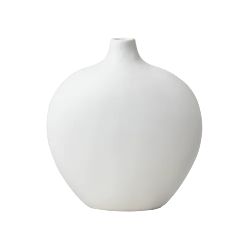 affari-of-sweden-flaschenvase-steingut-wei-bauchig-m image 1