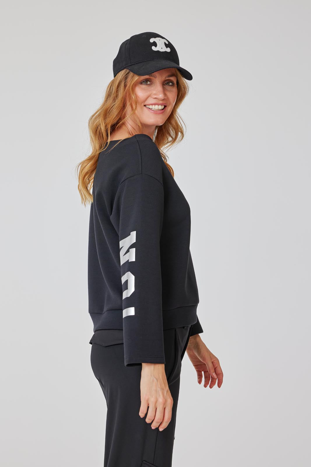 yes-sweatshirt-rmelprint-sweater-schwarz-36-38 image 4