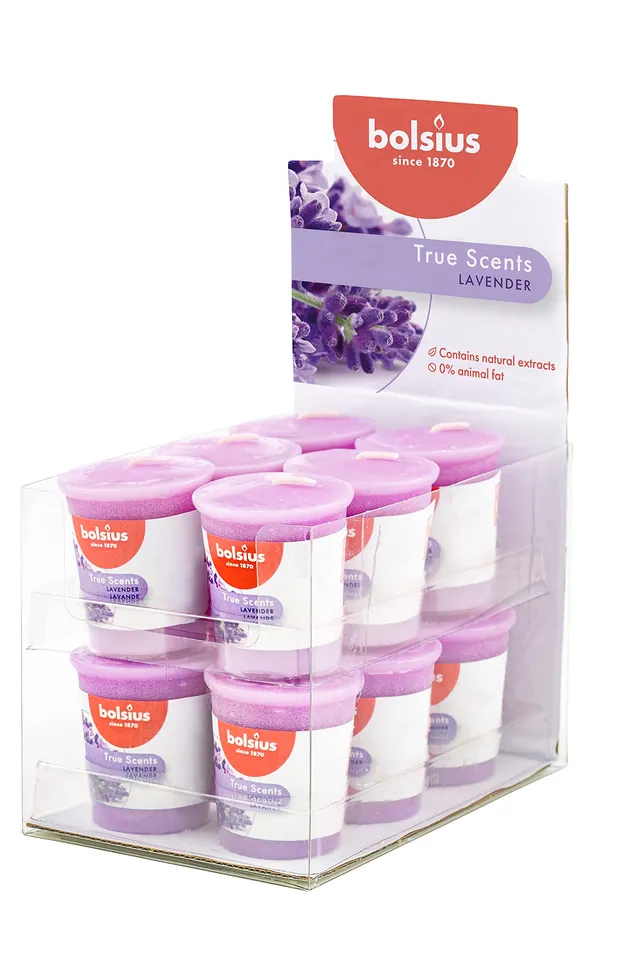 bolsius-true-scents-votivkerze-lavendel-lila-12-st-ck-15-std image 1
