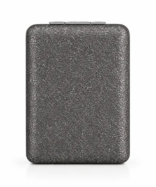 ein-st-ck-vom-gl-ck-taschenspiegel-anthrazit-silber-vergr-erung image 1