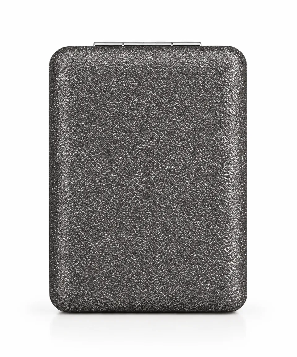 ein-st-ck-vom-gl-ck-taschenspiegel-anthrazit-silber-vergr-erung image 1