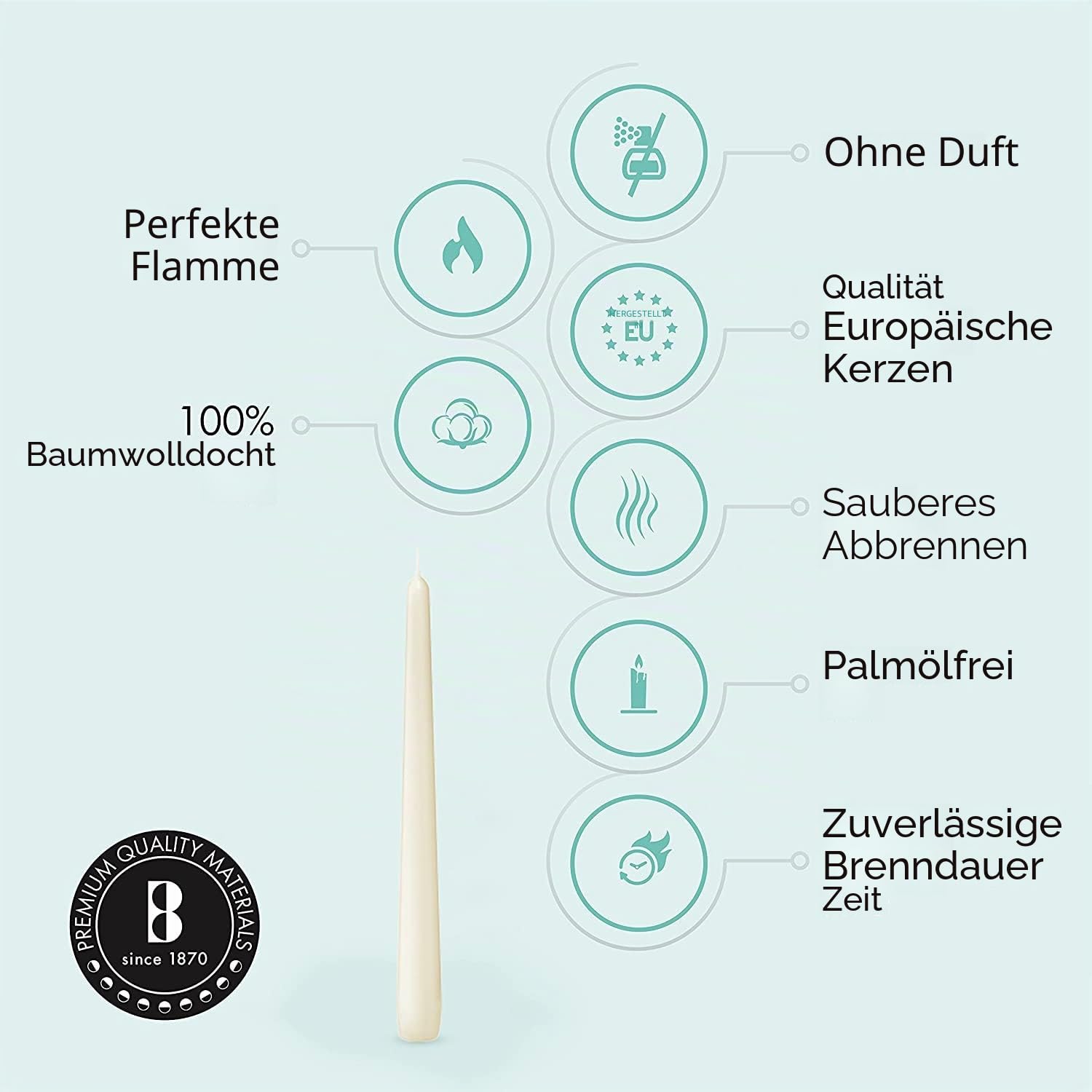bolsius-essentials-spitzkerze-elfenbein-24-5-cm-100-st-ck image 3