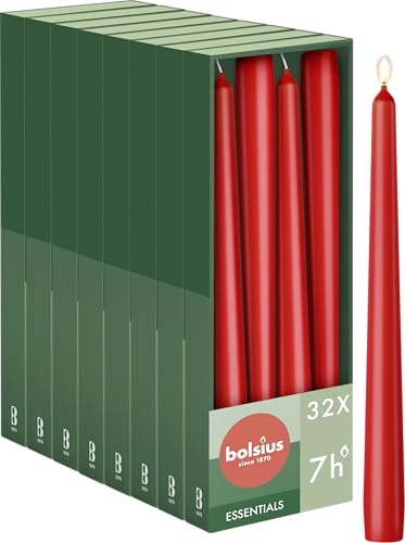 bolsius-essentials-spitzkerzen-rot-32-st-ck-24-5cm-7-stunden image 6