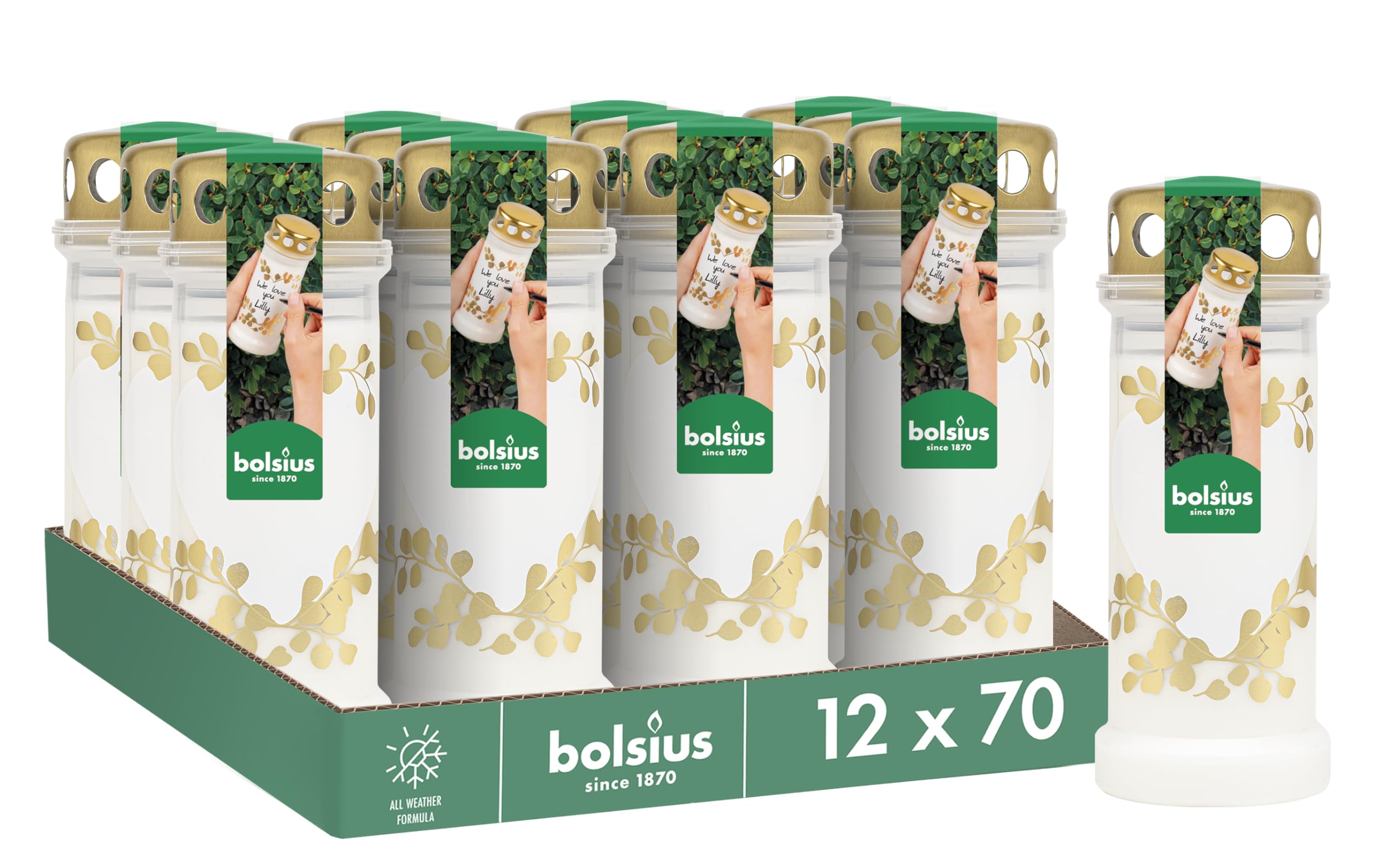 bolsius-grablichte-wei-herz-motiv-12er-pack-gedenkkerzen image 1