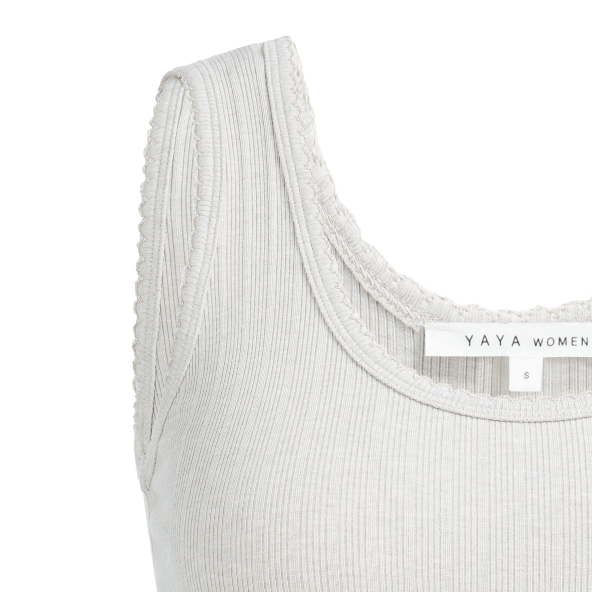 yaya-geripptes-top-beige-rmellos-mit-wellensaum image 5