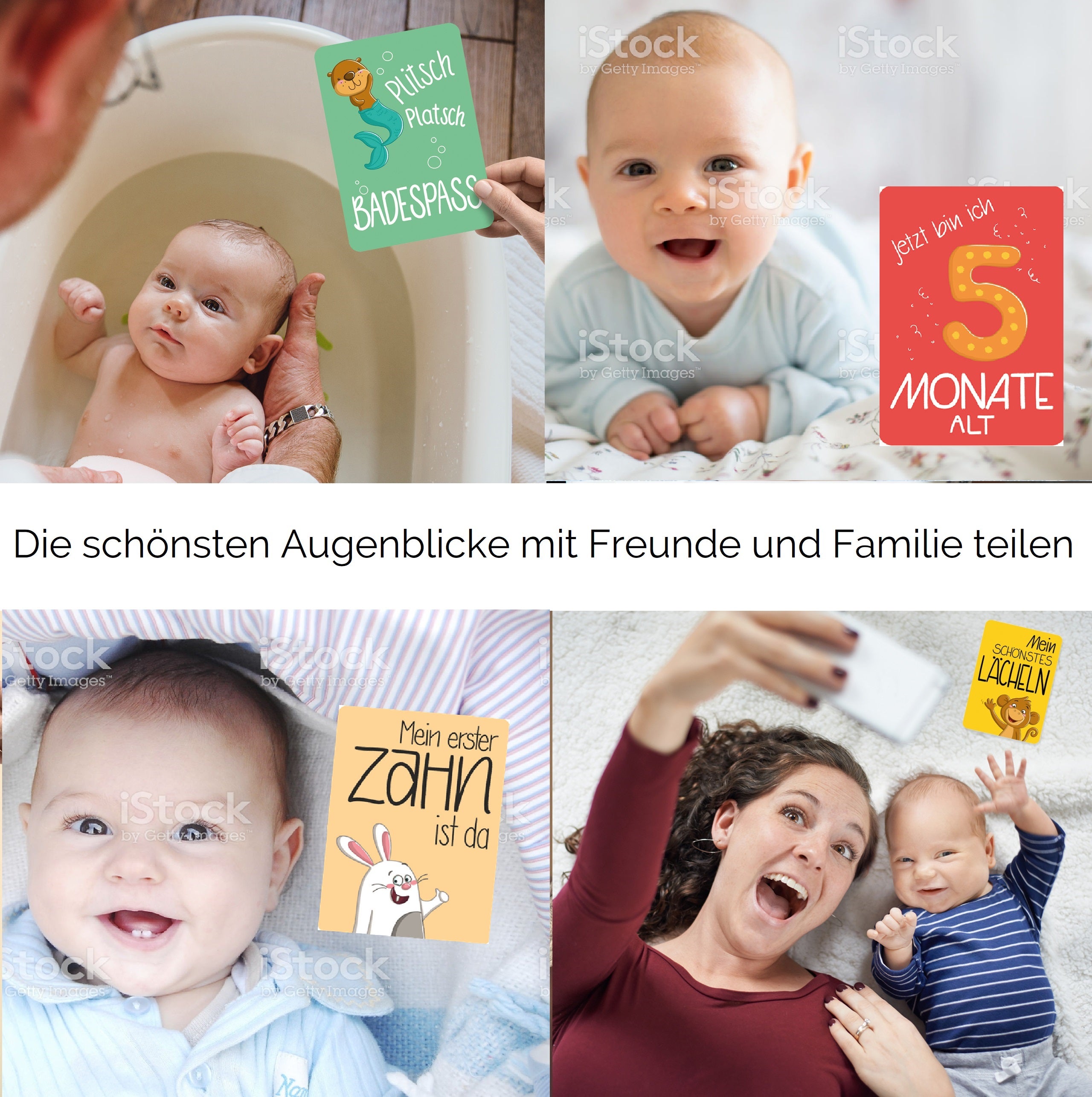 gl-ckswolke-meilensteinkarten-baby-m-dchen-fotokarten-40-karten-a6 image 7